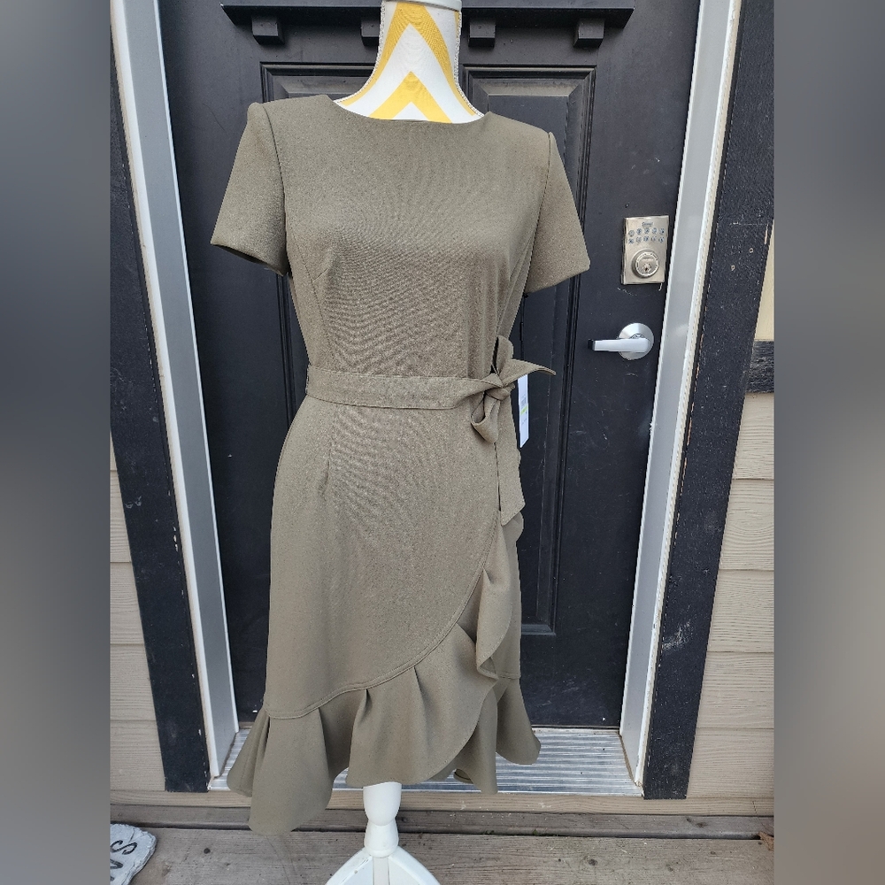 Size 4 sage green Calvin Klein dress